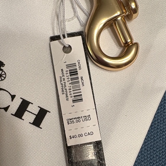 Coach Pink and Red Strawberry Keychain - Picture 3 of 4